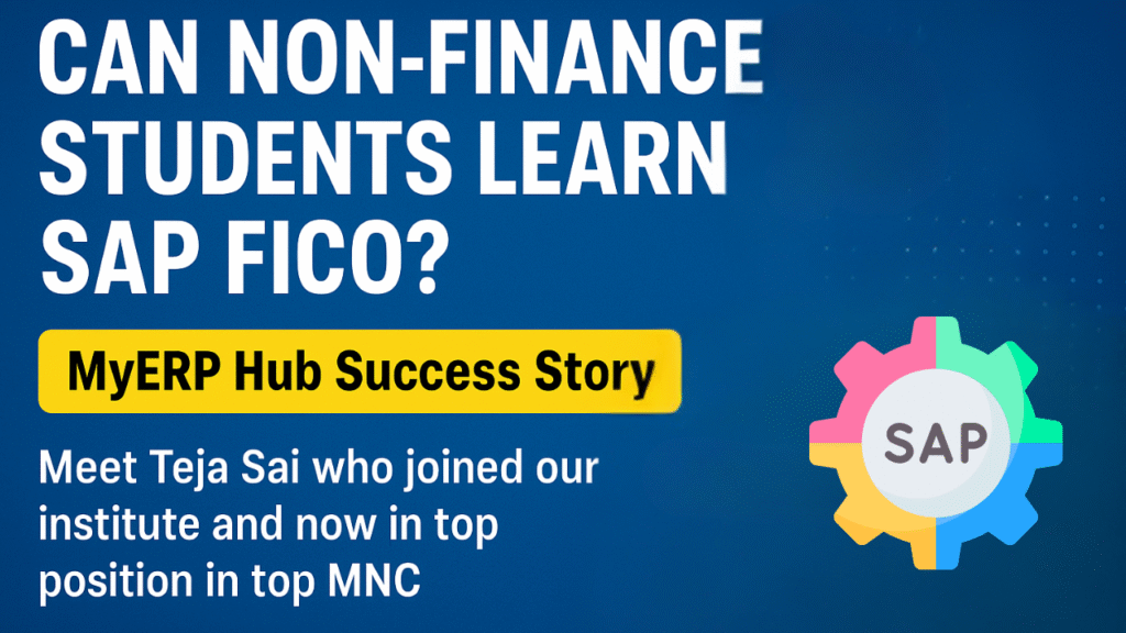 sap fico for non finance students training at MyERP Hub